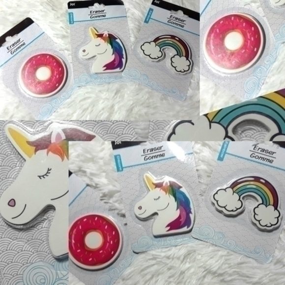 Colorful Donut, Unicorn, Rainbow Erasers … - Picture 5 of 5